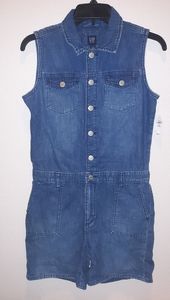 Gap Kids Denim Sleeveless Romper